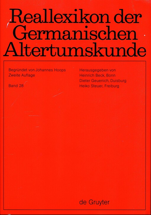 Reallexikon der germanischen Altertumskunde.