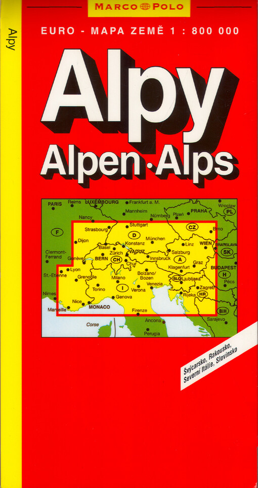 Alpen : Schweiz, Österreich, Oberitalien : mit Tabelle - wichtige Alpenübergänge