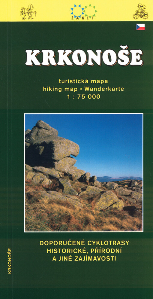 Krkonoše turistická mapa 1:75 000 : doporučené cyklotrasy, historické, přírodní a jiné zajímavosti