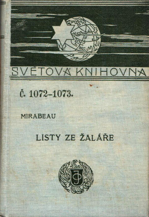 Listy ze žaláře: listy milence Žofii de Monnier, psané v žaláři Vincennes