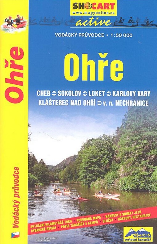 Ohře Cheb - Nechranice : aktuální kilometráž, nákresy a snímky jezů, podrobná mapa, rybářské revíry