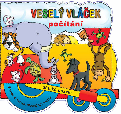 Veselý vláček - počítání : dětské puzzle