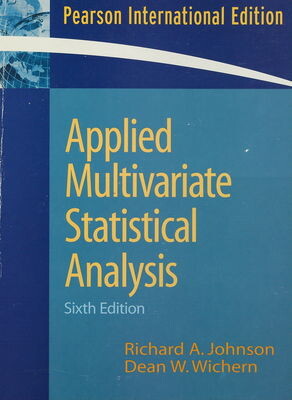 Applied multivariate statistical analysis