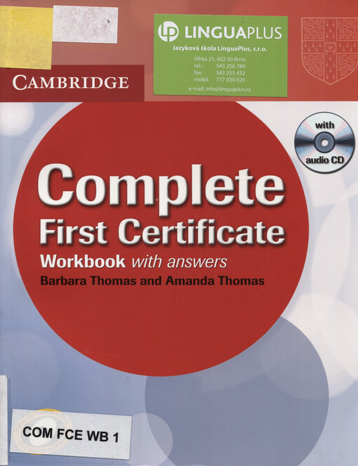 Complete first certificate. Workbook with answers
