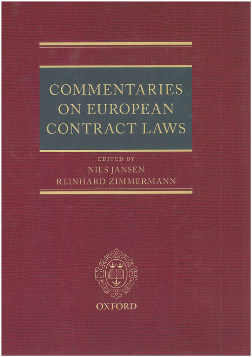 Commentaries on European contract laws