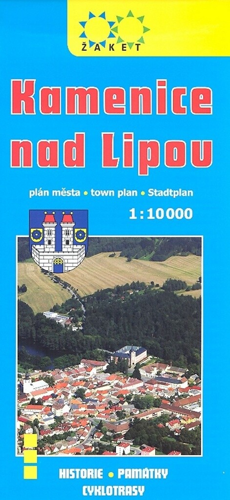 Kamenice nad Lipou plán města 1:10 000