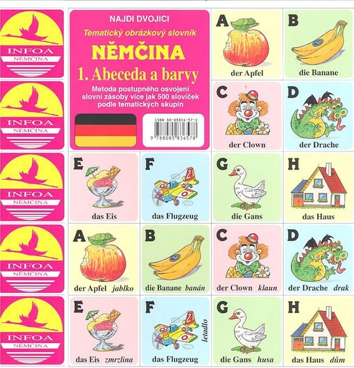 Němčina tematický obrázkový slovník, Díl 1