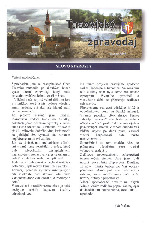 Tasovický zpravodaj