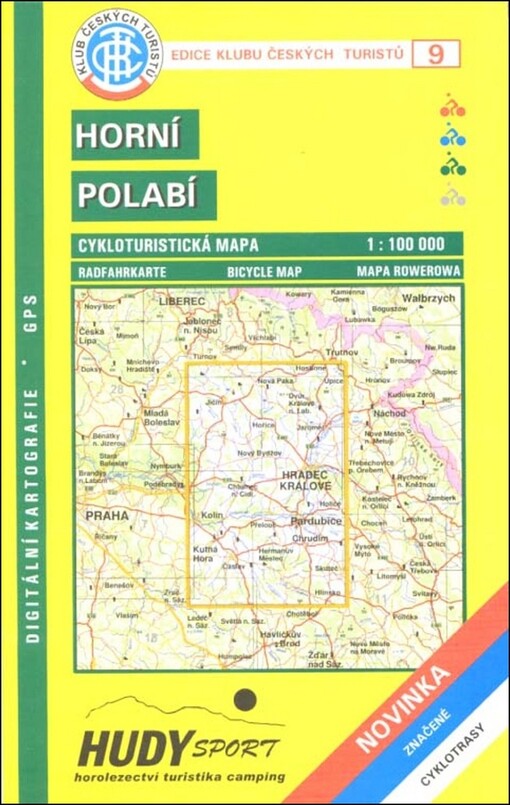 Horní Polabí cykloturistická mapa 1:100 000