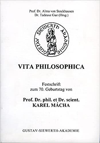 Vita philosophica : Festschrift zum 70. Geburtstag von Prof. Dr. phil. et Dr. scient. Karel Mácha