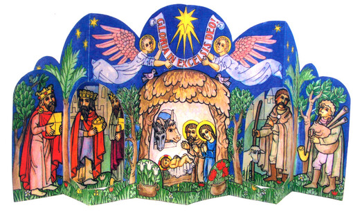 Tradiční vánoční rozkládací betlém