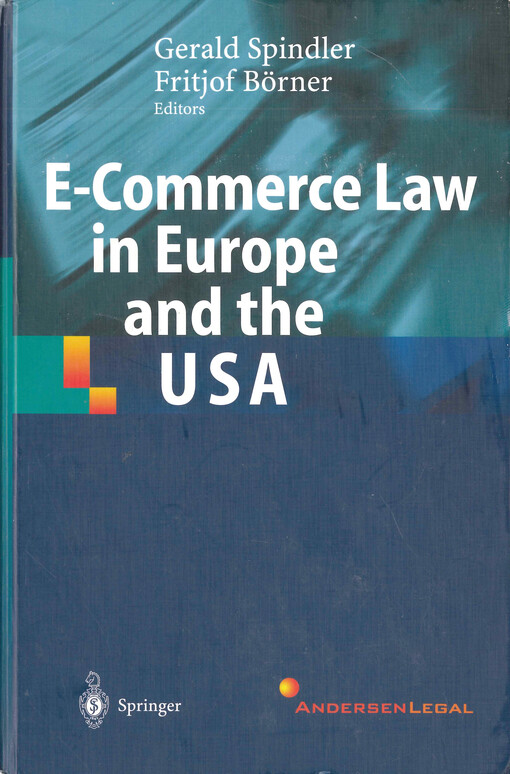 E-commerce law in Europe and the USA