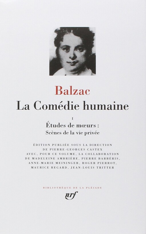 Balzac : La Com??die humaine, tome 1 :Bibliotheque de la Pleiade (French Edition)
