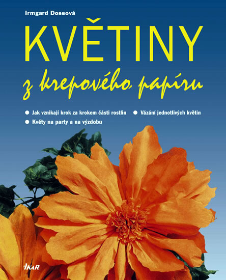 Květiny z krepového papíru
