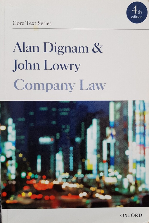 Company Law (Core Texts)