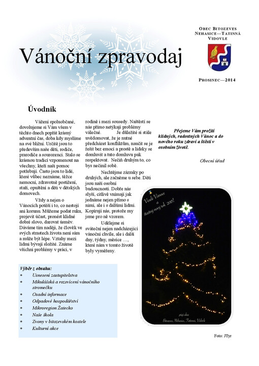  Vánoční zpravodaj