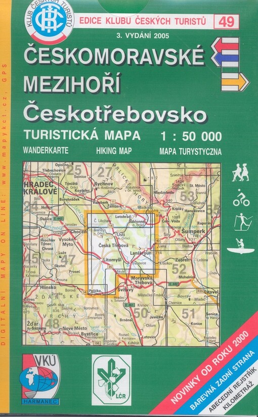 Českomoravské mezihoří Českotřebovsko : turistická mapa