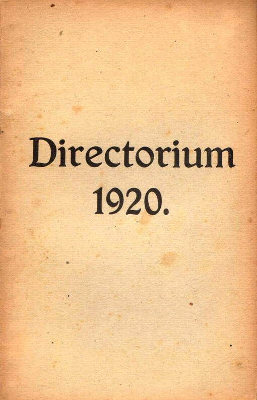 Directorium officii divini usibus monasteriorum Brževnoviensis et Braunensis ordinis S.P. Benedicti eorumque parochiarum pro anno Christi ...