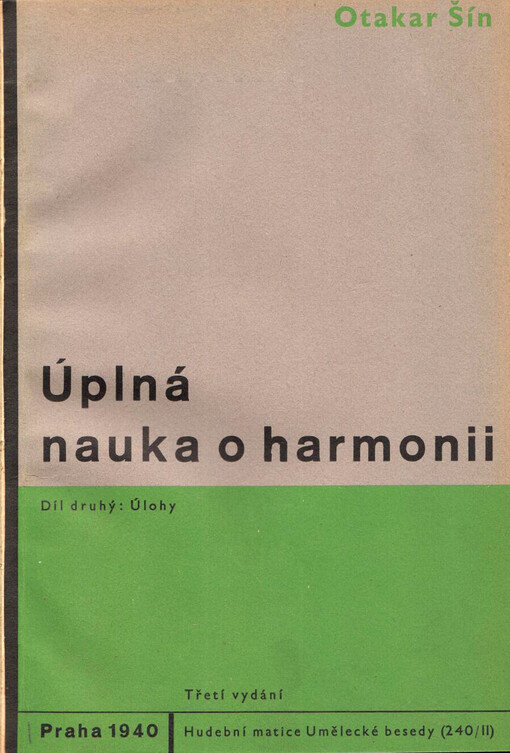 Úplná nauka o harmonii na základě melodie a rytmu