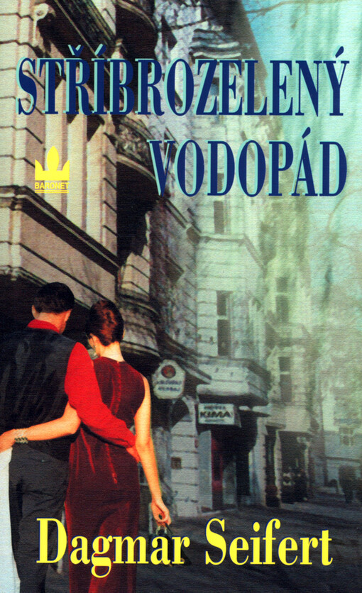 Stříbrozelený vodopád