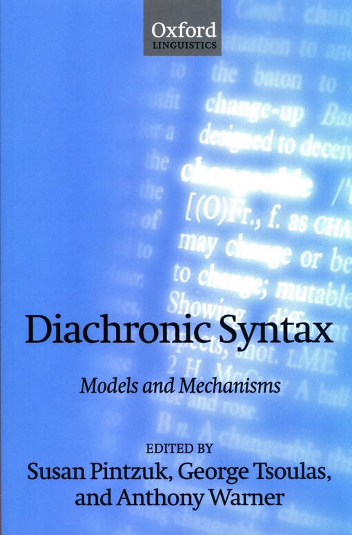 Diachronic syntax