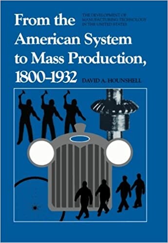 From the American system to mass production 1800-1932 : the development of manufacturing technology in the United States
