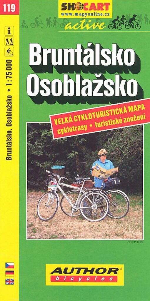 Bruntálsko, Osoblažsko velká cykloturistická mapa : cyklotrasy, turistické značení