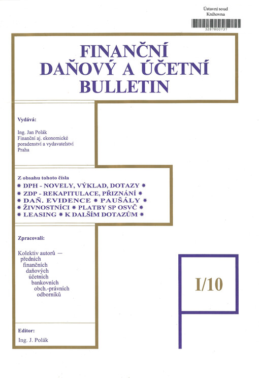 Finanční, daňový a účetní bulletin