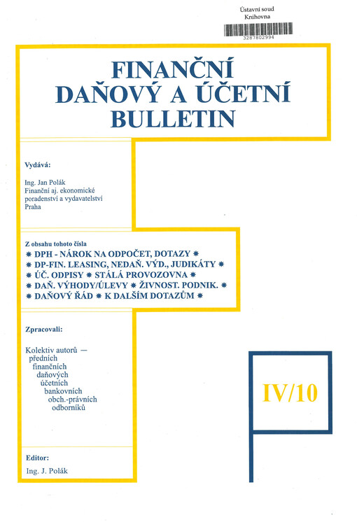 Finanční, daňový a účetní bulletin