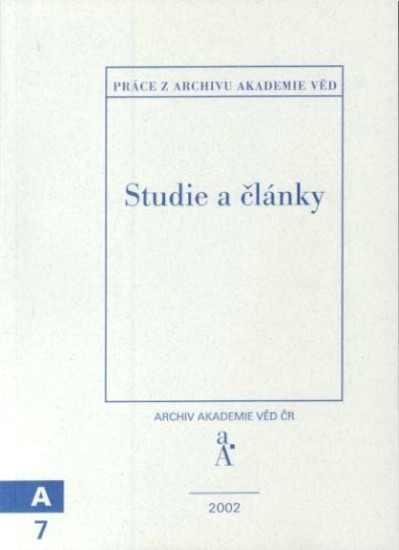 Studie a články : k dějinám vědy a vědeckých institucí