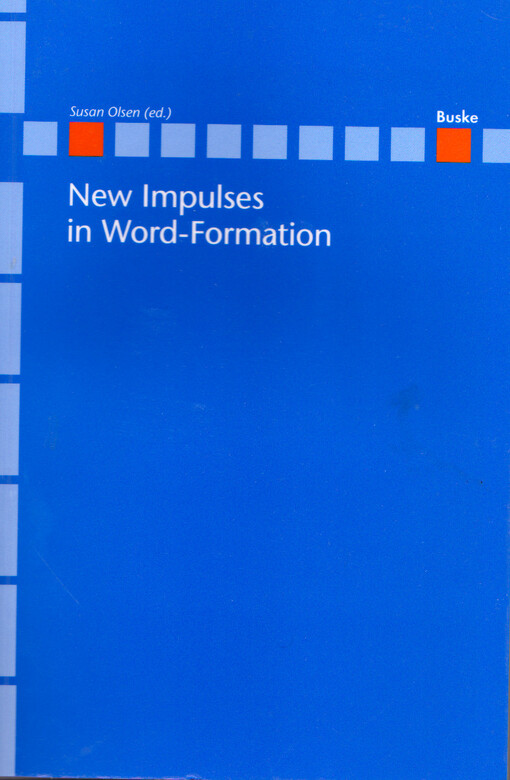 New impulses in word-fromation
