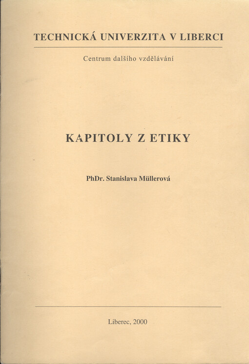 Kapitoly z etiky
