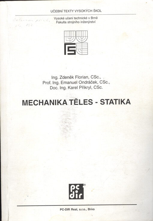 Mechanika těles - statika