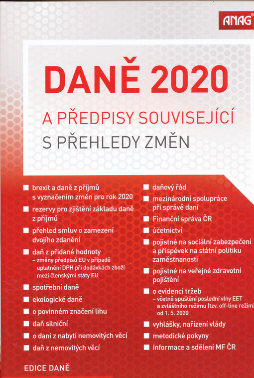 Daně 2020 a předpisy související s přehledy změn