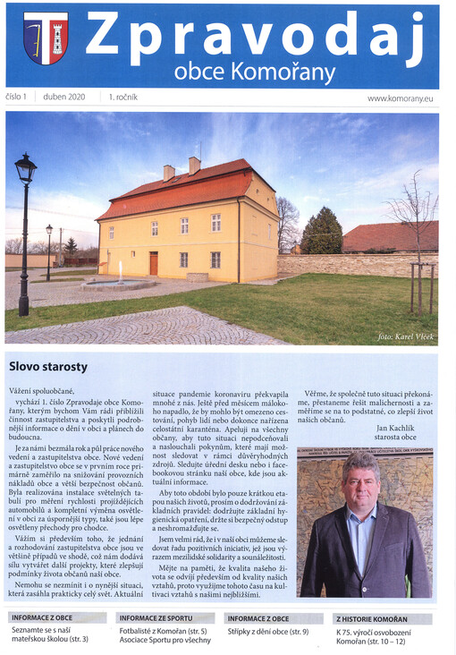 Zpravodaj obce Komořany