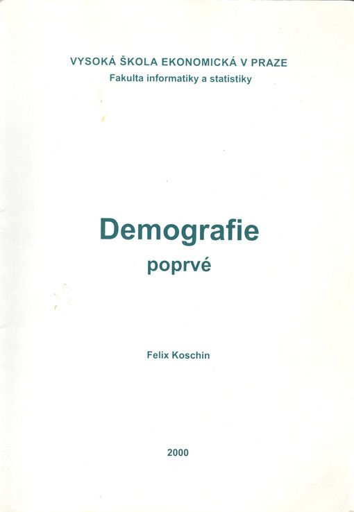 Demografie poprvé