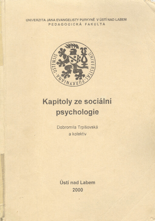 Kapitoly ze sociální psychologie