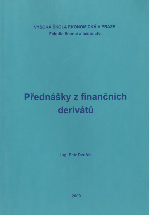 Přednášky z finančních derivátů