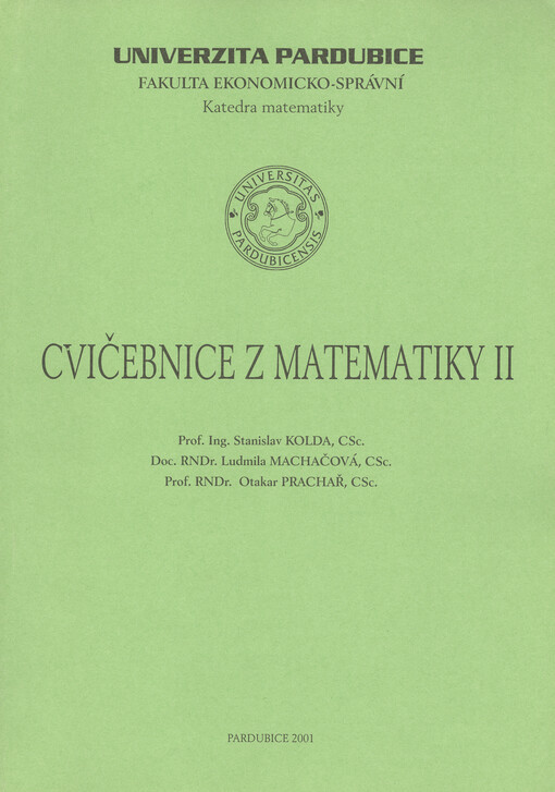 Cvičebnice z matematiky II