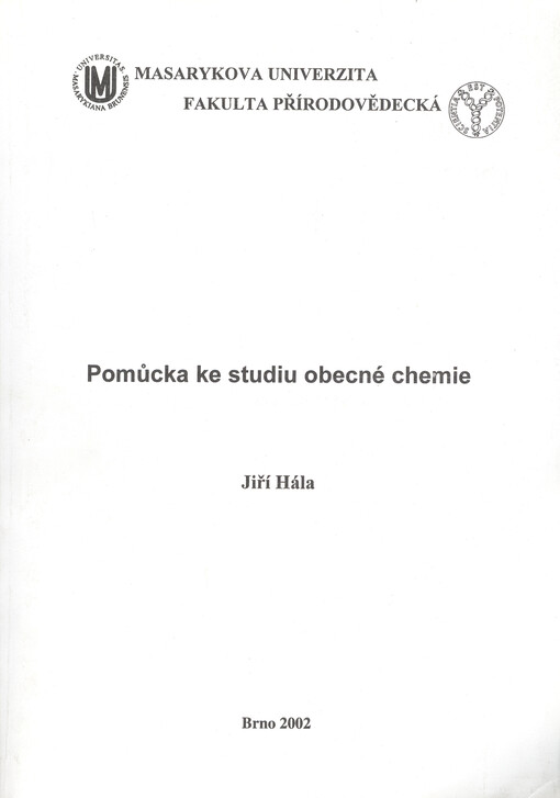 Pomůcka ke studiu obecné chemie