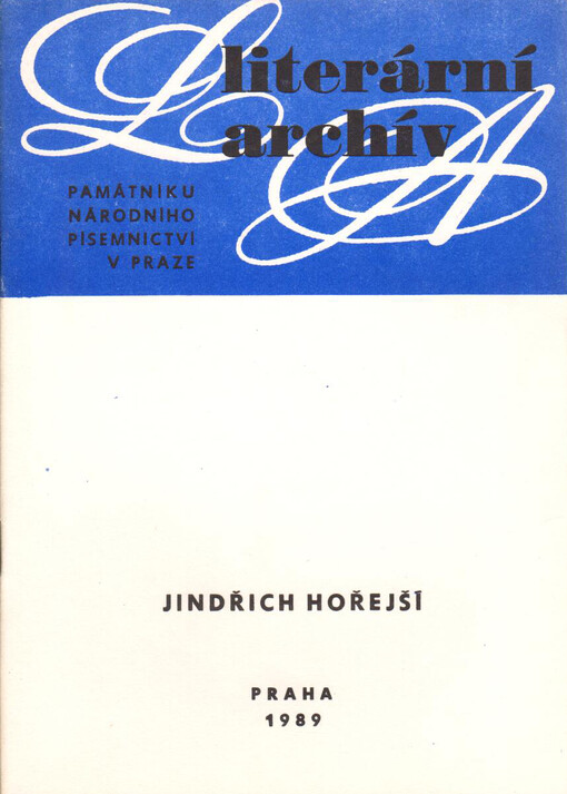Jindřich Hořejší: 1886-1941 : literární pozůstalost