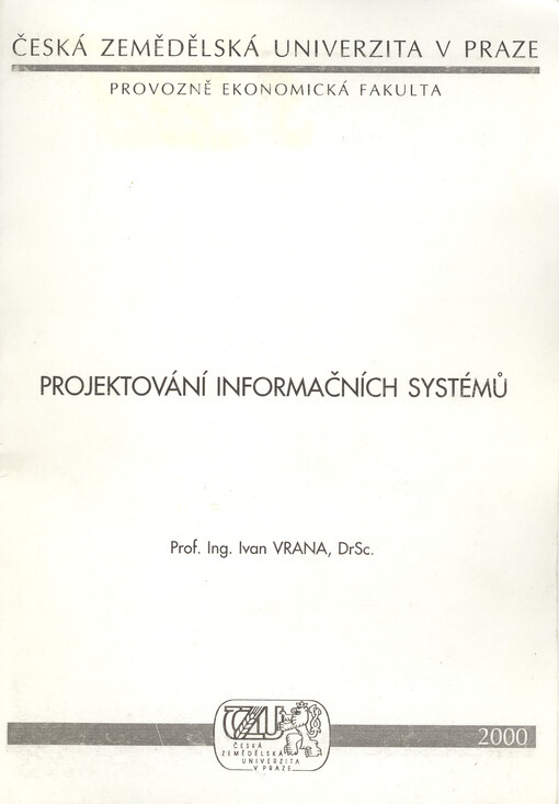 Projektování informačních systémů