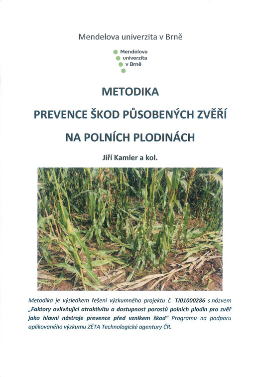 Metodika prevence škod působených zvěří na polních plodinách