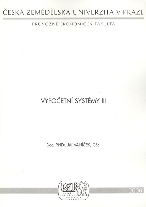 Informační systémy III