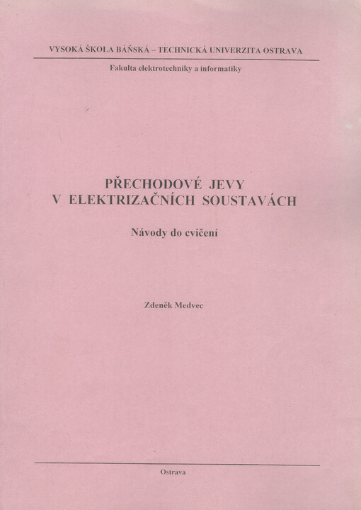 Přechodové jevy v elektrizačních soustavách : návody do cvičení