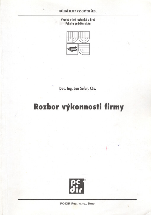 Rozbor výkonnosti firmy