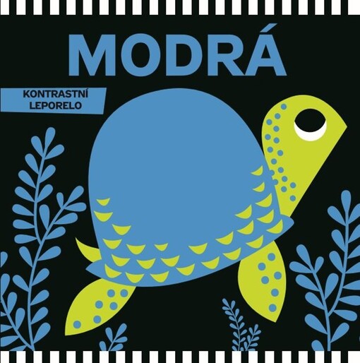  Modrá: kontrastní leporelo 