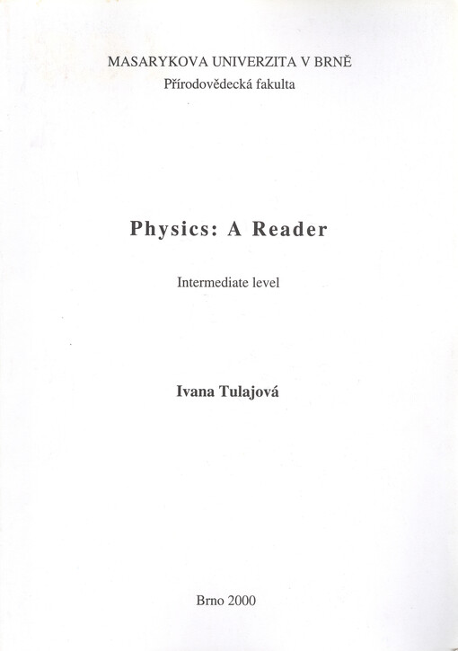 Physics: a reader : intermediate level