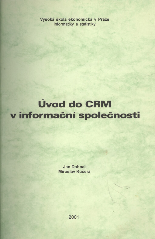 Úvod do CRM v informační společnosti