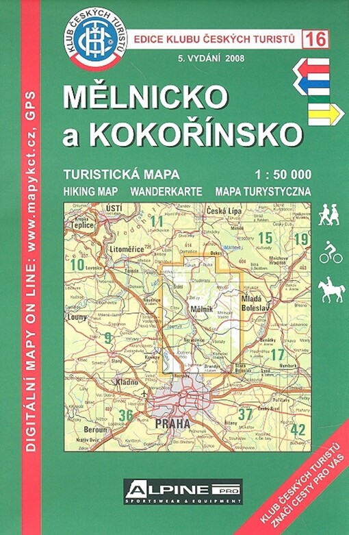 Mělnicko a Kokořínsko turistická mapa 1:50 000